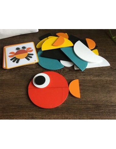 Magnetyczne klocki drewniane