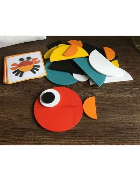 Magnetyczne klocki drewniane