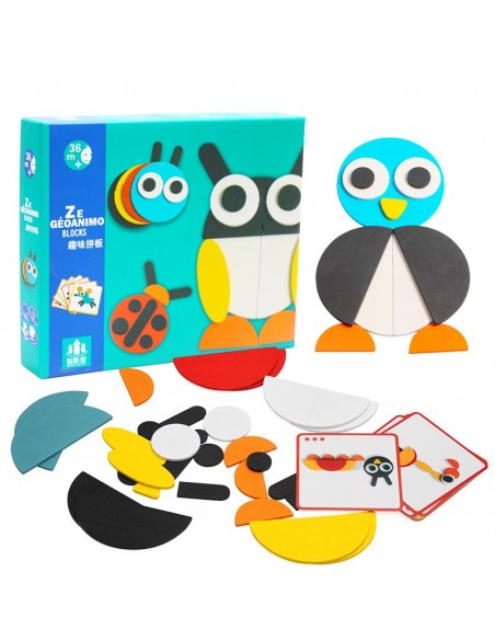 Magnetyczne klocki drewniane