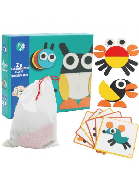 Magnetyczne klocki drewniane