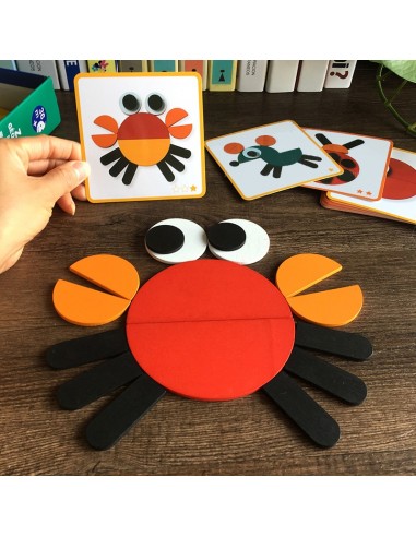 Magnetyczne klocki drewniane