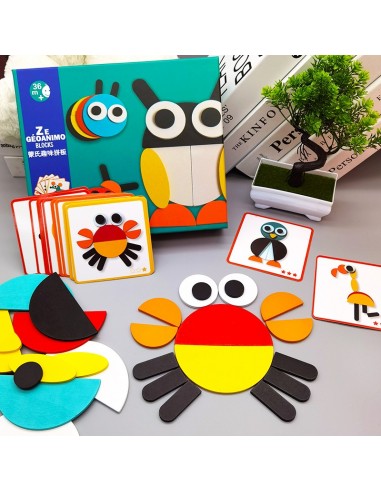 Magnetyczne klocki drewniane