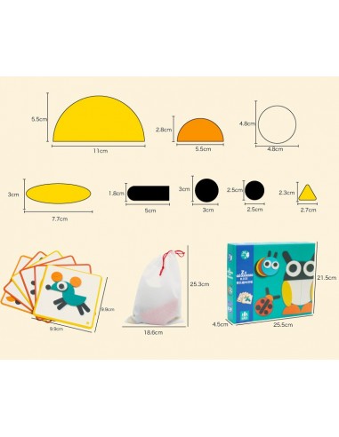 Magnetyczne klocki drewniane