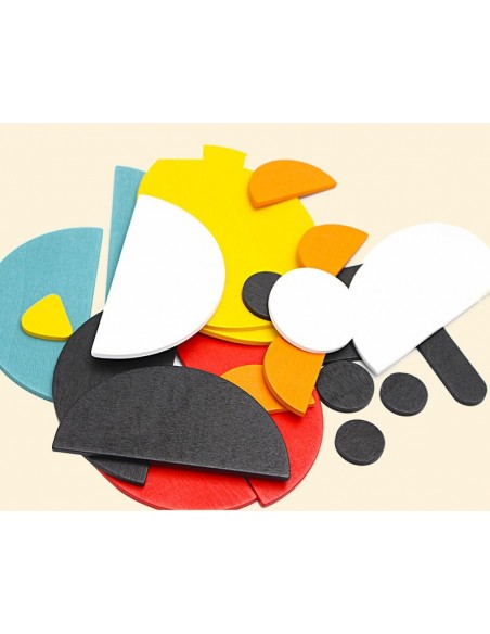 Magnetyczne klocki drewniane