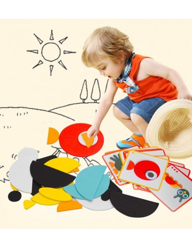 Magnetyczne klocki drewniane