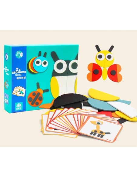 Magnetyczne klocki drewniane