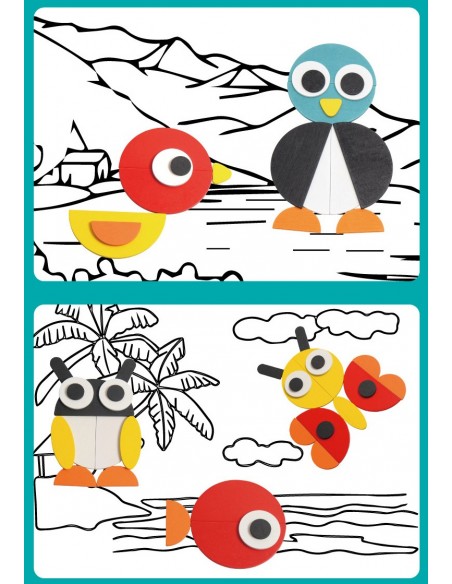 Magnetyczne klocki drewniane