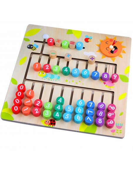 Drewniana tablica nauka liczenia
