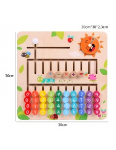 Drewniana tablica nauka liczenia 2