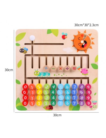 Drewniana tablica nauka liczenia