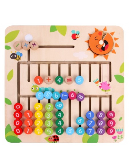 Drewniana tablica nauka liczenia