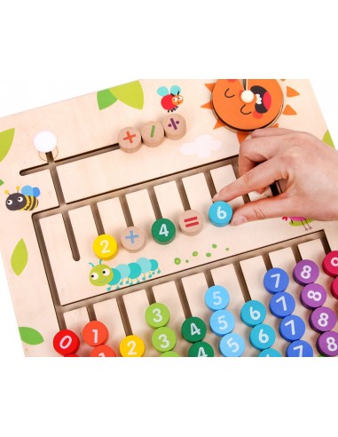 Drewniana tablica nauka liczenia