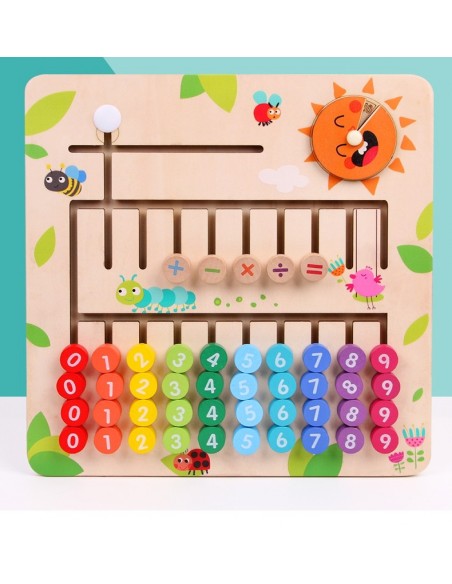 Drewniana tablica nauka liczenia
