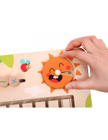 Drewniana tablica nauka liczenia