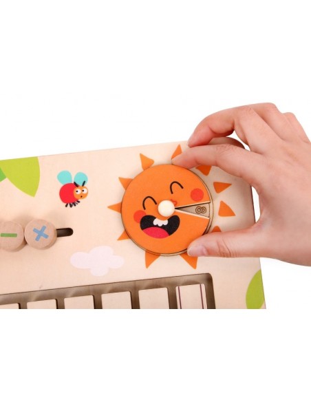 Drewniana tablica nauka liczenia