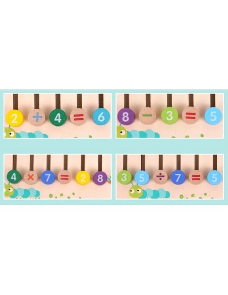 Drewniana tablica nauka liczenia