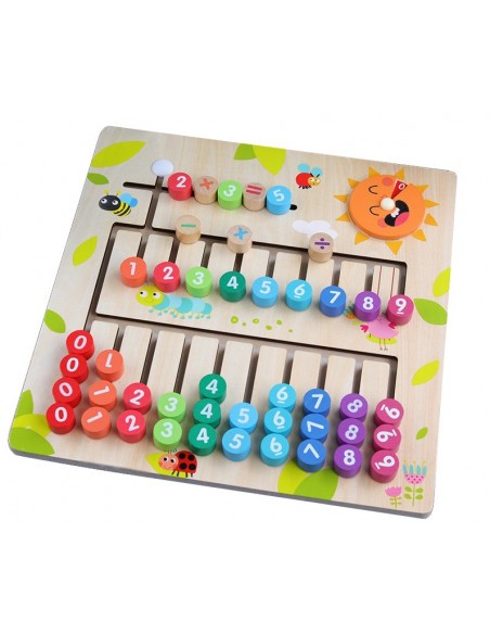 Drewniana tablica nauka liczenia