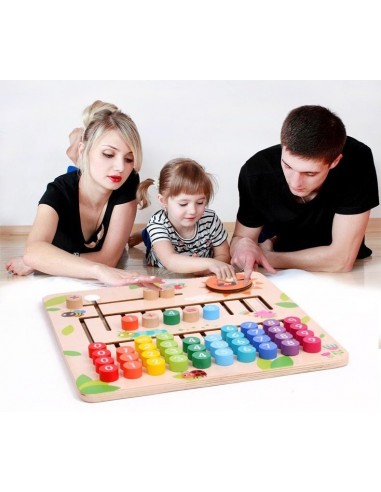 Drewniana tablica nauka liczenia