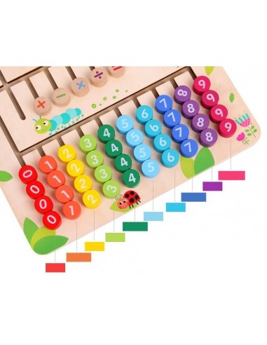 Drewniana tablica nauka liczenia