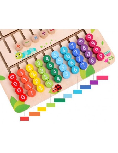 Drewniana tablica nauka liczenia