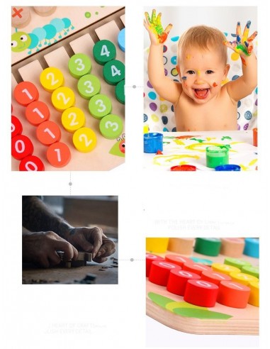 Drewniana tablica nauka liczenia