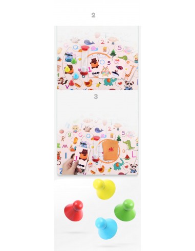 Gra edukacyjna puzzle drewniane klocki detektyw