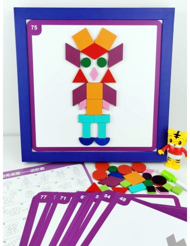 Magnetyczne klocki drewniane