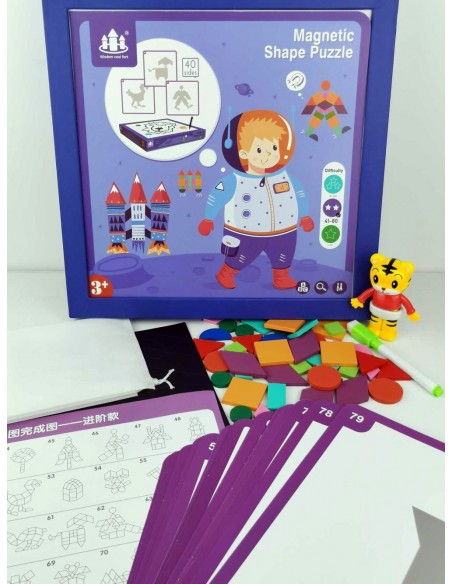 Magnetyczne klocki drewniane