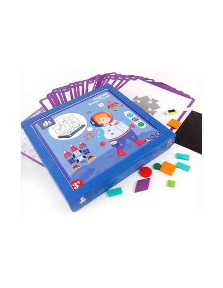 Magnetyczne klocki drewniane