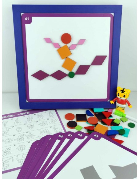 Magnetyczne klocki drewniane