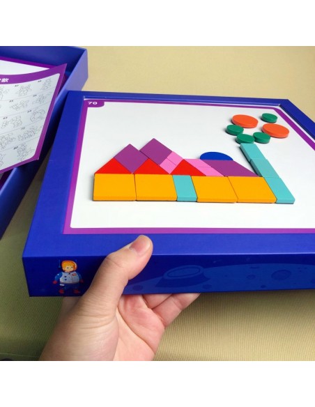 Magnetyczne klocki drewniane