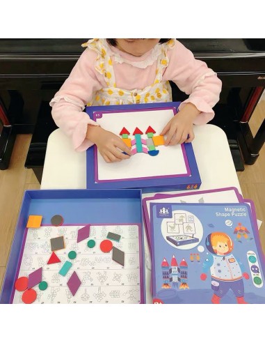 Magnetyczne klocki drewniane