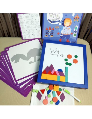 Magnetyczne klocki drewniane