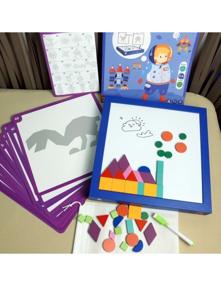 Magnetyczne klocki drewniane