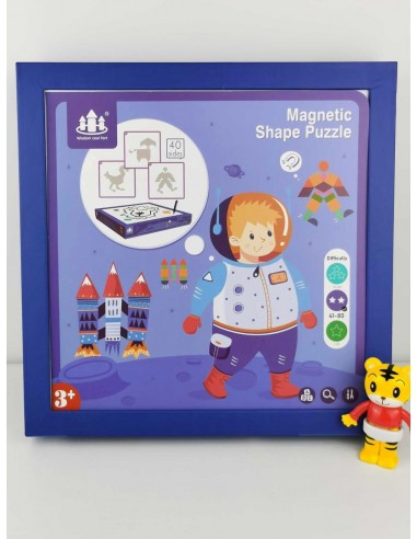 Magnetyczne klocki drewniane