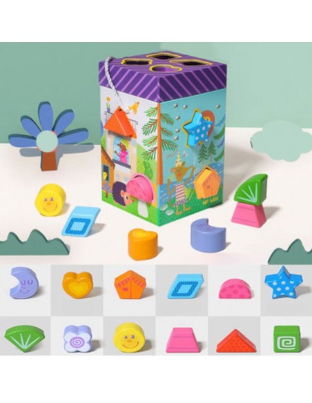 Sorter drewniane klocki