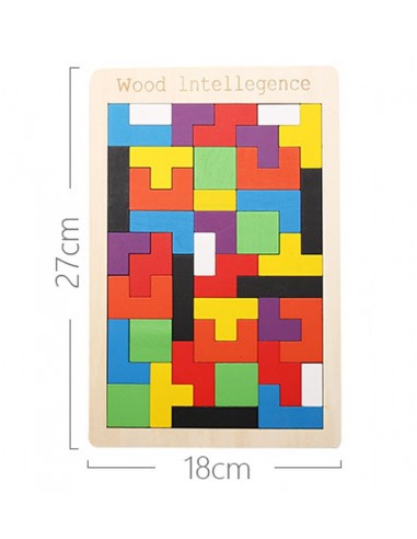 Puzzle drewniane "Tetris"