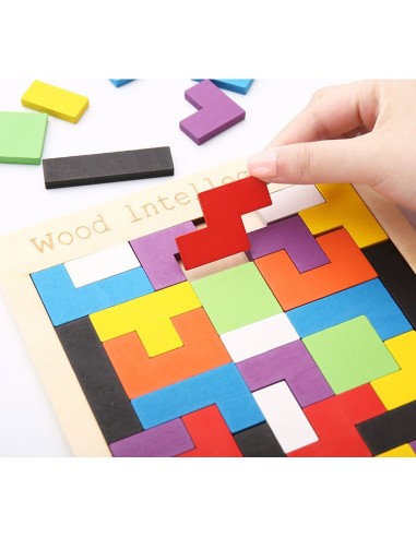 Puzzle drewniane "Tetris"