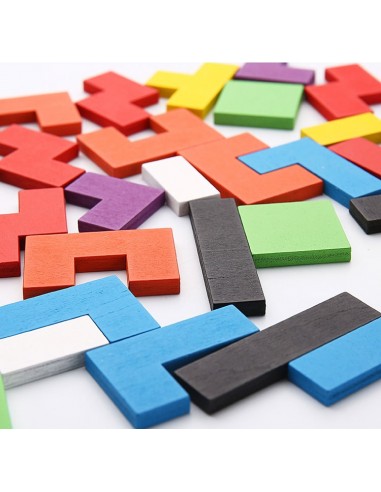 Puzzle drewniane "Tetris"