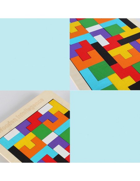Puzzle drewniane "Tetris"