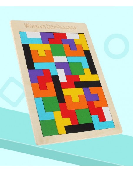 Puzzle drewniane "Tetris"