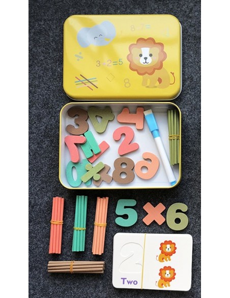 Klocki magnetyczne cyfry