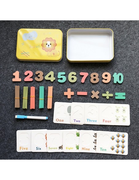 Klocki magnetyczne cyfry