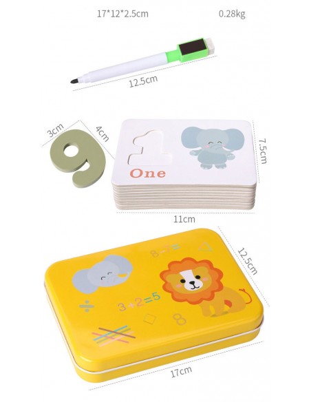 Klocki magnetyczne cyfry