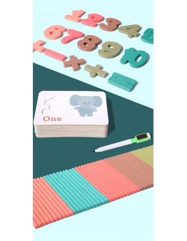 Klocki magnetyczne cyfry