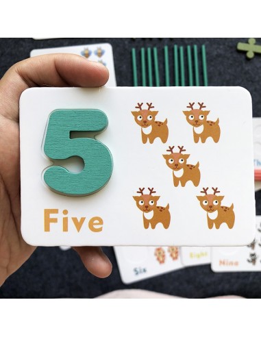 Klocki magnetyczne cyfry