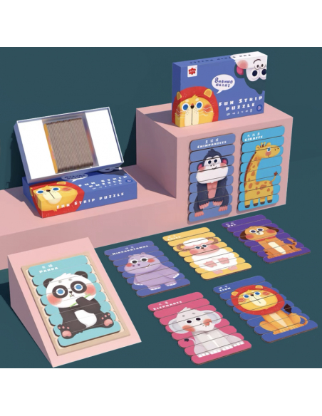 Puzzle patyczki Zwierzęta