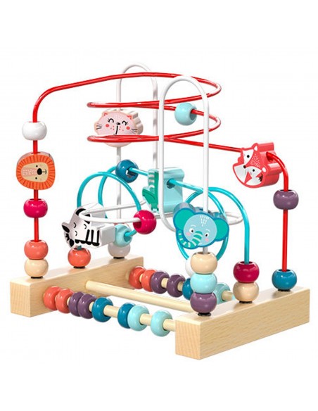 Drewniany labirynt edukacyjny