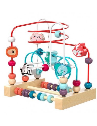 Drewniany labirynt edukacyjny