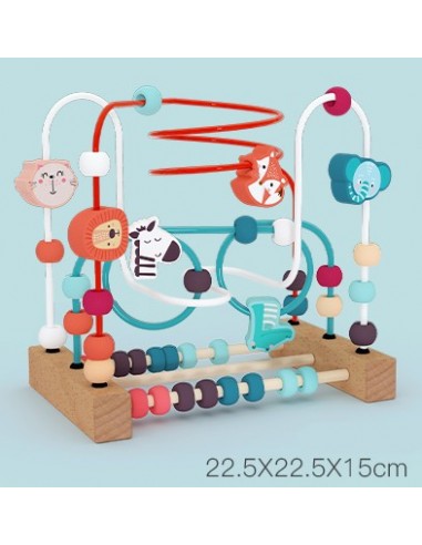 Drewniany labirynt edukacyjny